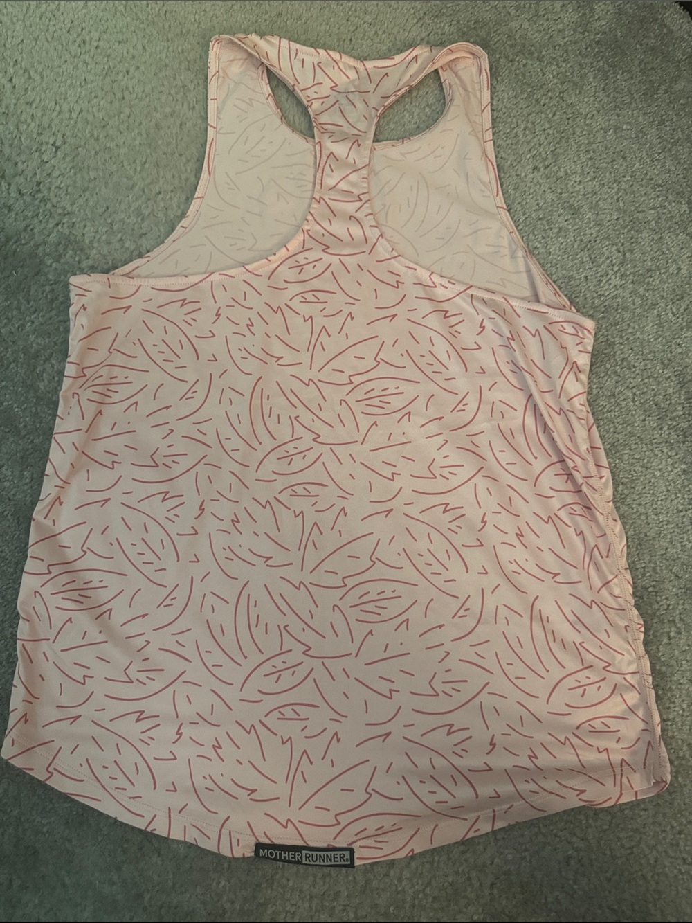 Rabbit Light Pink Patterned Racerback Size Small - Picture 3 of 4